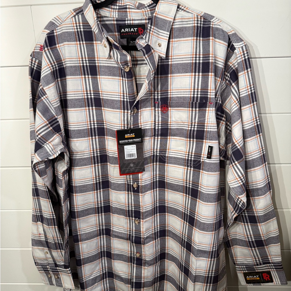 Ariat Men’s FR- Fire Retardant Chiseled Work Shirt